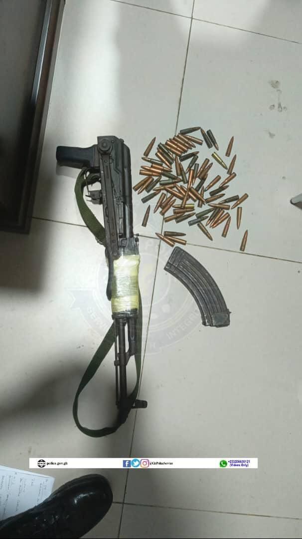 Awutu Senya East: 4 arrested for possession of AK-47 weapons