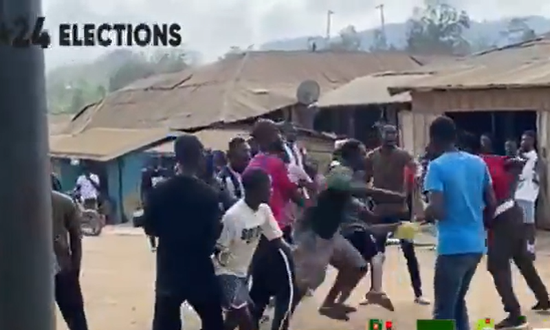 Violence erupts on election day