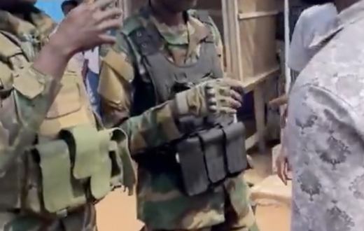 2 armed soldiers clash with civilian at polling centre in Obuasi East amid ongoing 2024 elections