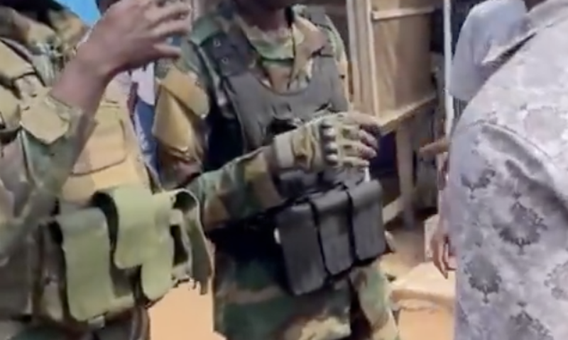 2 armed soldiers clash with civilian at polling centre in Obuasi East amid ongoing 2024 elections
