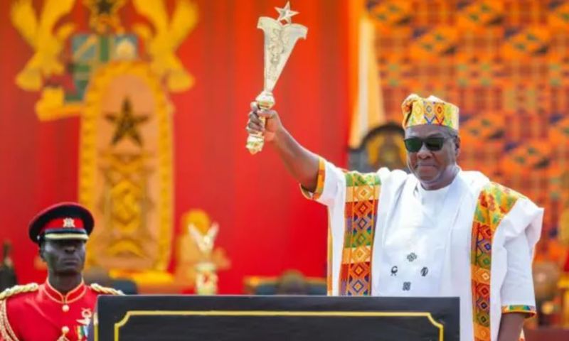 Swearing in of Mahama