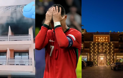 Cristiano Ronaldo’s luxury hotel catches fire in Morocco (Video)