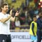 Marseille coach Andre Villas-Boas applauds fans after his team's League Cup exit