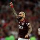 Gabriel Barbosa celebrates after Flamengo's 5-0 thrashing of Gremio in Rio