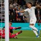 Teenage dreams: Jadon Sancho, 19, scored his first two England goals against Kosovo