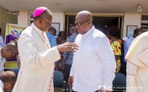 John Mahama at Catholic Bishops Conference