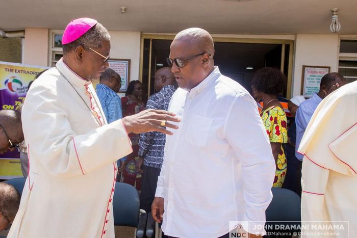 John Mahama at Catholic Bishops Conference
