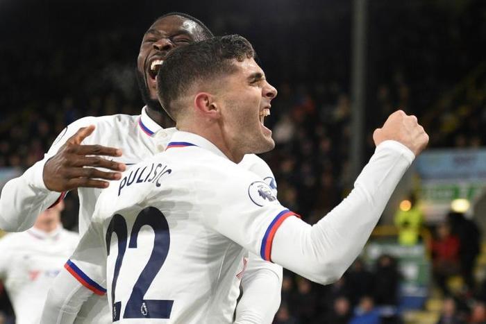 Chelsea's US midfielder Christian Pulisic starred in his side's demolishing of Burnley
