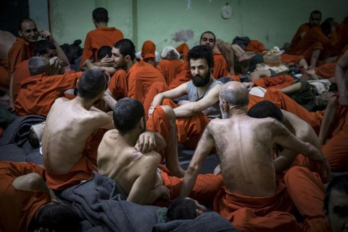 Some 5,000 men and boys presumed to belong to Islamic State group are held in the Kurdish-run prison in northern Syria