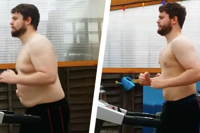 Watch a Guy Lose 48 Pounds in Treadmill Time-Lapse