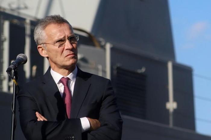 Stoltenberg spoke to journalists after visiting NATO ships in the Ukrainian Black Sea port of Odessa