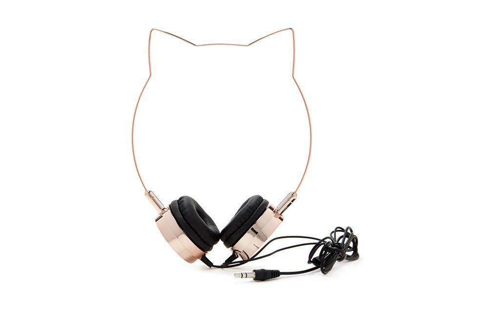 Live Love Music Cat Ear Metal Headphones