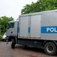 German prosecutors are investigating a male nurse suspected of murdering numerous patients in a case reminiscent of one of the country's worst serial killers; a June 6, 2019 image of a police truck at the trial against former nurse Niels Hoegel, accuse...