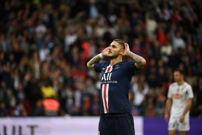 Icardi scored his first Ligue 1 goal on Saturday