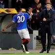 Alfredo Morelos (left) scored twice to send Steven Gerrard's Rangers into the Scottish League Cup final