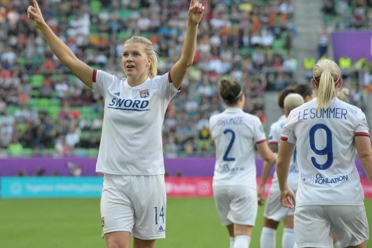 Lyon's Norwegian striker Ada Hegerberg has set a new goal scoring record