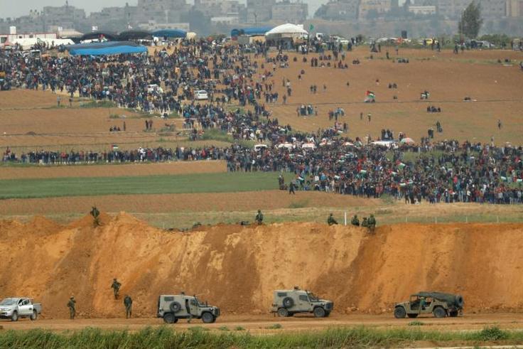 It is one year since tens of thousands of Palestinians took part in a Great March of Return to the Gaza-Israel border launching regular mass protests along the border that have drawn a deadly response from the Israeli army