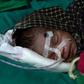 The baby girl, who is in an incubator, is now 'out of danger' and responding to antibiotic treatment, doctors say