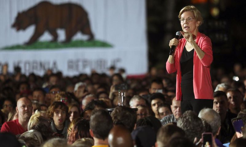 In Shift, Warren Says She'll Forgo Big Money Events if Nominated