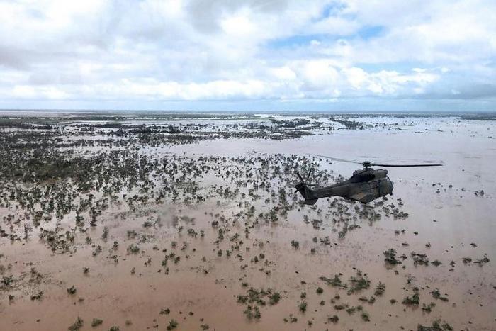 Satellite images reportedly show the creation of an inland sea in Mozambique that is 125 kilometres long and 25 km wide (78 x 16 miles)