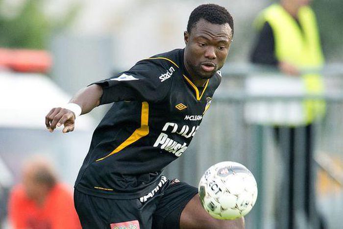 Gideon Baah's delicious free-kick