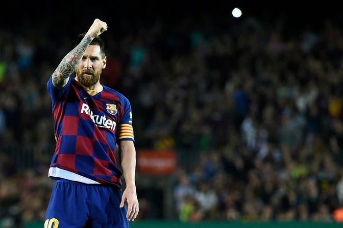 Lionel Messi scored his first goal of the season on Sunday as Barcelona beat Sevilla 4-0 in La Liga.