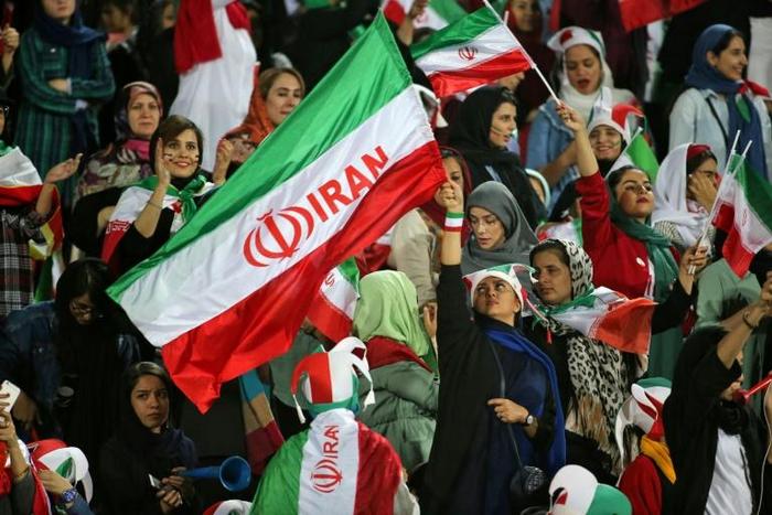 Women were allowed to attend Iran's World Cup qualifier against Cambodia last month