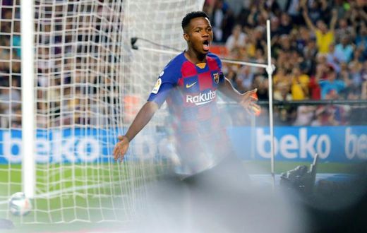 Fati has scored twice in La Liga for Barcelona this season