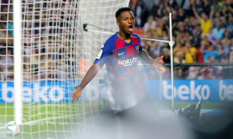 Fati has scored twice in La Liga for Barcelona this season