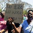 Demonstrators earlier this week chanted 'No Peter, no work'