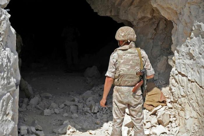 The Russian army says the network of caves could shelter up to 5,000 people