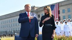 US President Donald Trump and First Lady Melania Trump attend 9/11 remembrance ceremonies where Trump says US war on Taliban intensifying
