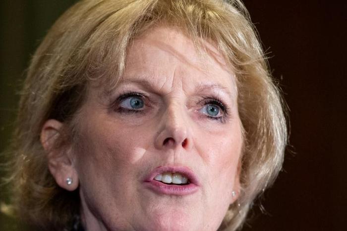Pro-European politician Anna Soubry (pictured February 2019), who quit the ruling Conservative Party in protest at its stance on the EU and joined the new Independent Group of MPs, said she had been sent bullets as a form of intimidation