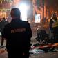 The blast left two men dead and a woman injured at the entrance to an office building in the centre of the capital Kiev