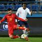 Callum Hudson-Odoi (right) made his first England start at just 18 against Montenegro