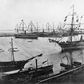 A file photo from November 1869 shows the inauguration of the Suez Canal in Egypt, which opened after a decade-long construction to link the Mediterranean to the Red Sea