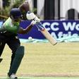 A Nigerian batsman in action against Ghana in an ICC World T20 African 'A' qualification match