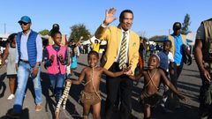 Botswana former president Ian Khama on Sunday threw his weight behind the opposition