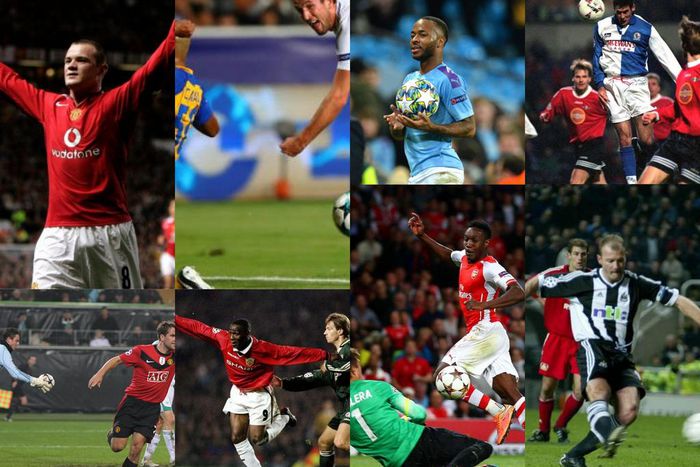 English players with UEFA Champions League hat-trick