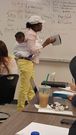 Professor Ramata wears student’s baby for 3 hours as she lectures