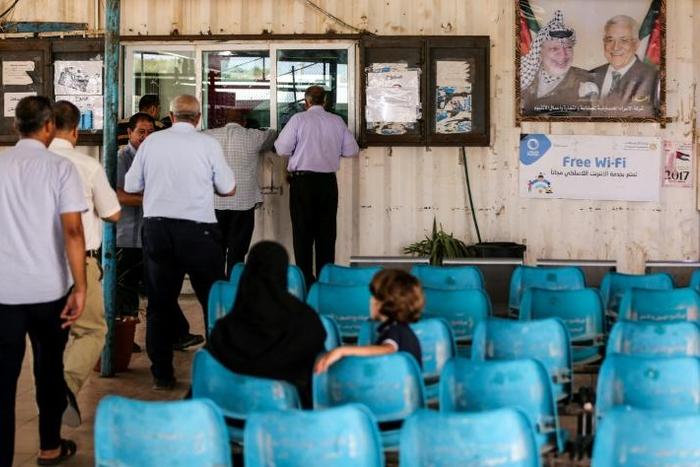 The Erez crossing for people (pictured) and the Kerem Shalom crossing for goods reopened Sunday morning, an official told AFP