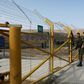 The gate on the Israeli side of the border with Jordan at Naharayim / Baqura was locked on Sunday