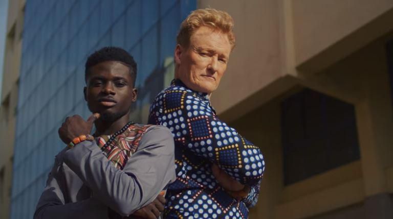 Kuami Eugene and Conan O'Brien