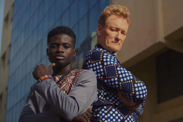 Kuami Eugene and Conan O'Brien