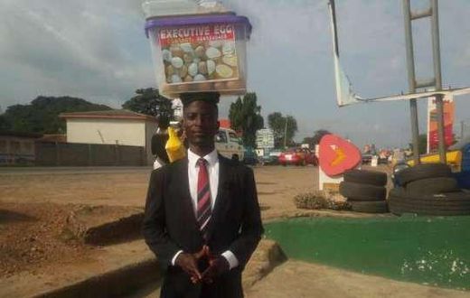 Poorly paid Ghanaian headteacher quits his job to sell boiled eggs in the streets and makes jaw-dropping money