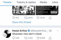 Kwesi Arthur's tweet