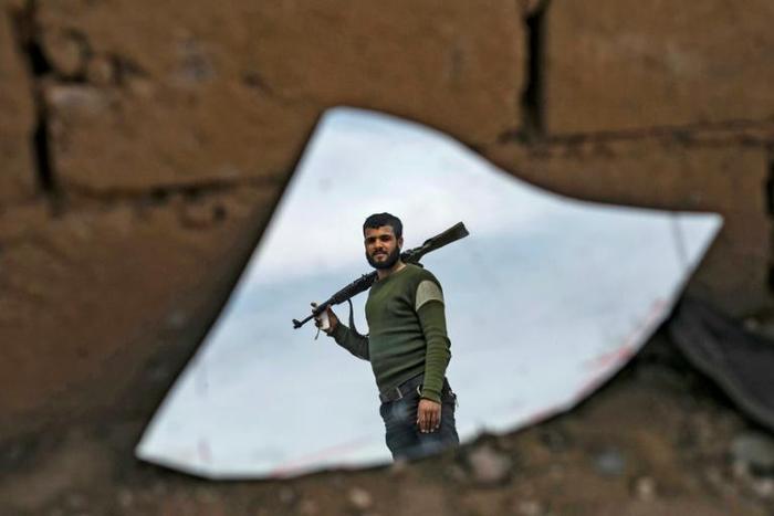 The US-backed Syrian Democratic Forces have rained fire on holdout Islamic State group jihadists
