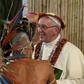Pope Francis met representatives of indigenous communities of the Amazon basin from Peru, Brazil and Bolivia during his vist to Peru last year