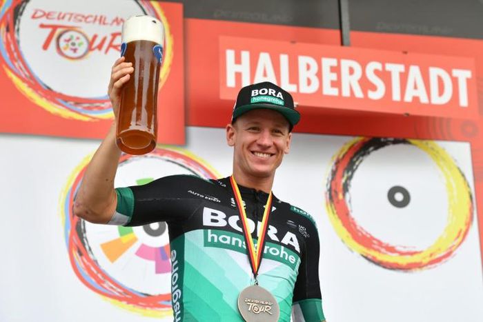 Ackermann celebrates his first-stage win