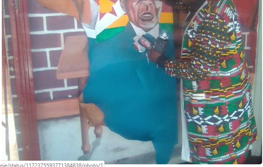 Rasta paints a portrait of Robert Mugabe but people say it has no iota of resemblance with the man